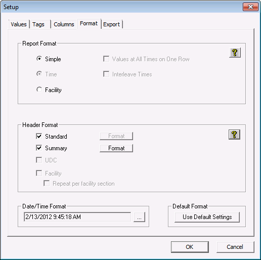 Format page